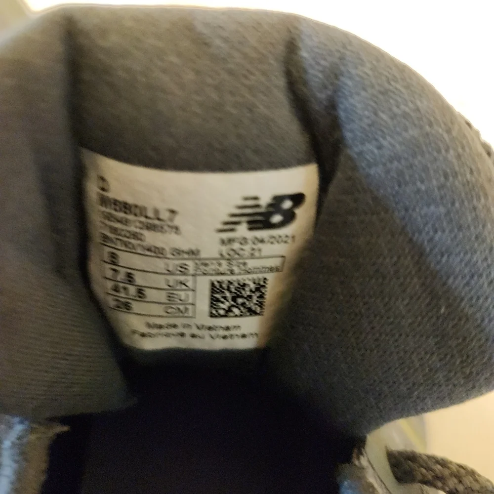 New Balance Gray and Yellow Women's Sneakers
